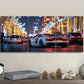 3pcs Sports cars in the city Wall Art Set Canvas Framed 40x60cm - High Quality Print 100% Australian Made Wall Canvas Ready to Hang