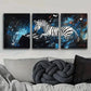 3pcs Zebra Piano Painting Colorful Perfect Wall Art Set Canvas Framed 40x60cm - High Quality Print 100% Australian Made Wall Canvas Ready to Hang