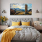 Totem Stone Columns Suitable Wall Art Canvas Office Home Room Framed 80x45cm