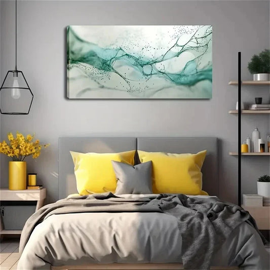 Abstract Style Flat Décor Wall Art Canvas Office Home Room Framed 120x60cm