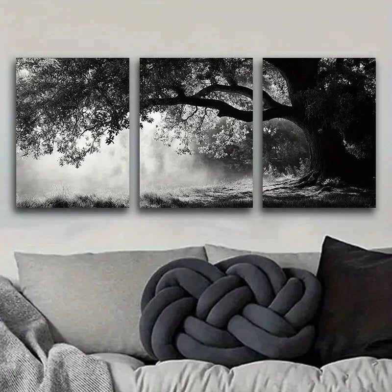 3pcs Dark Chic Angel Oaks Darkness Design Wall Art Set Canvas Framed 40x60cm - High Quality Print 100% Australian Made Wall Canvas Ready to Hang