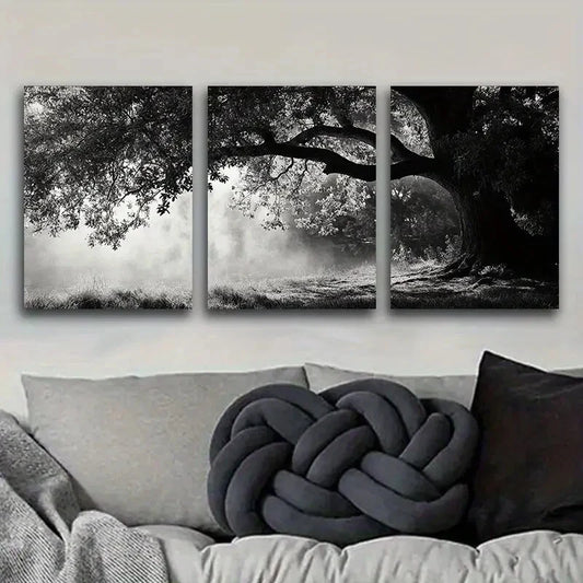 3pcs Dark Chic Angel Oaks Darkness Design Wall Art Set Canvas Framed 40x60cm - High Quality Print 100% Australian Made Wall Canvas Ready to Hang