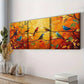 3pcs Birds on Branches & Leaves Design Perfect Wall Art Set Canvas Framed 40x60cm - High Quality Print 100% Australian Made Wall Canvas Ready to Hang