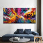 Abstract Multicolor Geometric Wall Art Canvas Office Home Room Framed 80x45cm