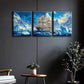 3pcs Glacier Sailboat Canvas Framed 40x60cm - High Quality Print 100% Australian Made Wall Canvas Ready to Hang