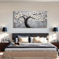 Elegant White Blossom Tree Wall Art Canvas Office Home Room Framed 120x60cm