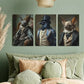 3pcs Victorian Vampire Gothic Metal Print Ready to Hang Art
