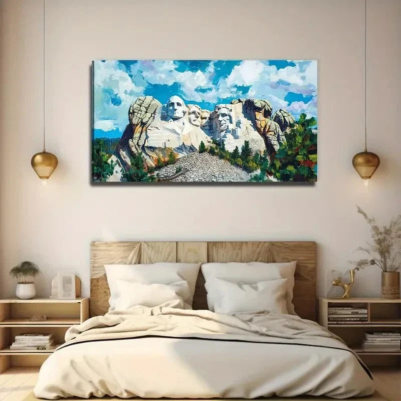 Stone Sculpture Suitable Wall Art Canvas Office Home Room Framed 80x45cm