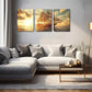 3pcs Decoration, Ancient Galleon  Wall Art Set Canvas Framed 40x60cm - High Quality Print 100% Australian Made Wall Canvas Ready to Hang