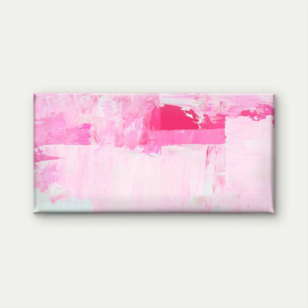 Pink Painting Elements Wall Art Canvas Office Home Room Framed 120x60cm
