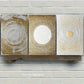 3pcs Golden sun decoration poster, Metal Print Ready to Hang Art