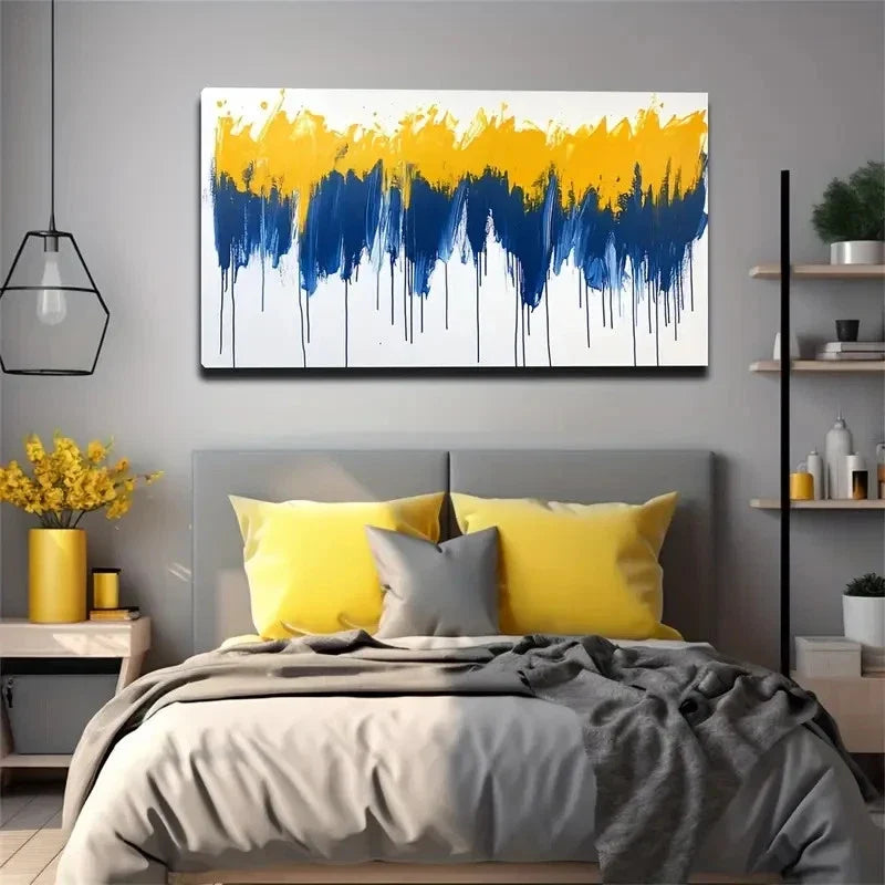 Casual Intense Visual Gradient Wall Art Canvas Office Home Room Framed 120x60cm
