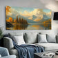 Sunlit Alpine Foliage wall canvas office home room framed 120x60cm