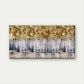 Abstract Golden Forest Wall Art Canvas Office Home Room Framed 120x60cm