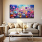 Vibrant Wildflower Bloom Décor Wall Art Canvas Office Home Room Framed 120x60cm