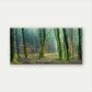 Mossy Forest Trees Wall Art Canvas Office Home Room Framed 80x45cm
