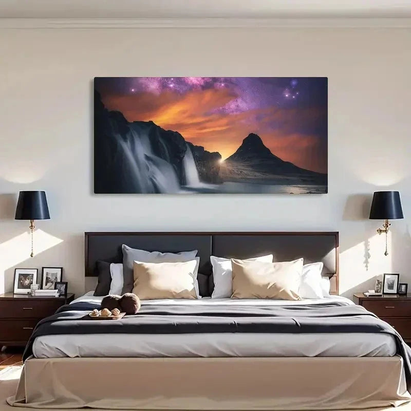 Beach State Park Sunrise Wall Art Canvas Office Home Room Framed 120x60cm