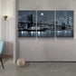 3pcs  Modern New York Prints Cityscape Metal Print Ready to Hang Art