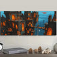 3pcs Bustling city (4)  Wall Art Set Canvas Framed 40x60cm - High Quality Print 100% Australian Made Wall Canvas Ready to Hang
