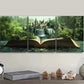 3pcs Featuring Book-Themed Scenery Metal Print Ready to Hang Art