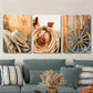 3pcs cowboy hats and horse ropes, Metal Print Ready to Hang Art