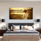 Countryside Women Sun Shine Wall Art Canvas Office Home Room Framed 120x60cm