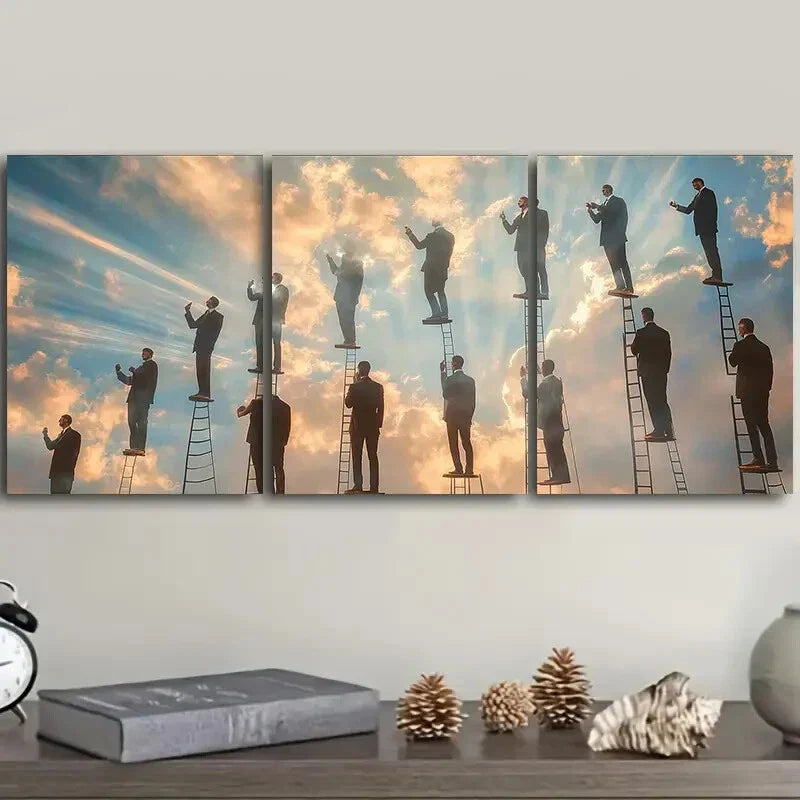 3pcs Surreal film Wall Art Set Canvas Framed 40x60cm - High Quality Print 100% Australian Made Wall Canvas Ready to Hang