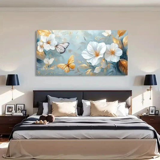 Nature-Inspired Accents Wall Art Canvas Office Home Room Framed 120x60cm