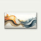 Minimalist Oceanic Waves Wall Art Canvas Office Home Room Framed 120x60cm