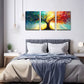 3pcs Colorful Tree Framed 40x60cm - High Quality Print 100% Australian Made Wall Canvas Ready to Hang