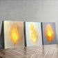 3pcs Feathers that glow  Wall Art Set Canvas Framed 40x60cm - High Quality Print 100% Australian Made Wall Canvas Ready to Hang