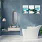 3pcs Distant Mountains & Birds Urban Living Art Metal Print Ready to Hang Art