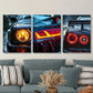 3pcs  Antique car headlight art, cool car taillight   Metal Print Ready to Hang Art