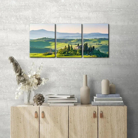 3pcs Beautiful Spring Nature Mountain Metal Print Ready to Hang Art
