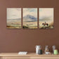 3pcs Cowboy Style Rural Horse Riding Metal Print Ready to Hang Art