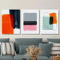 3pcs Abstract art geometric line posters Metal Print Ready to Hang Art
