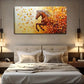 Vibrant Golden & Orange Autumn Wall Art Canvas Office Home Room Framed 120x60cm