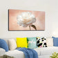 Elegant White Rose Wall Art canvas office home room framed 120x60cm