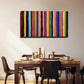 Vertical Stripes Colorful Style Wall Art Canvas Office Home Room Framed 80x45cm