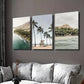 3pcs Spring & Summer Hawaii Beach Landscape Wall Art Set Canvas Framed 40x60cm - High Quality Print 100% Australian Made Wall Canvas Ready to Hang