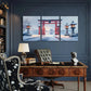 3pcs Winter Wonderland Japanese Torii Gate Metal Print Ready to Hang Art