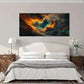 Cosmic Space Cloud Galaxy Wall Art Canvas Office Home Room Framed 80x45cm