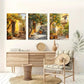 3pcs Fresh Citrus Lemon Tree Botanical Metal Print Ready to Hang Art
