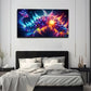 Purple Grape Impact Wall Art Canvas Office Home Room Framed 80x45cm