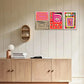 3pcs Bauhaus Art Line Decoration Artwork Metal Print Ready to Hang Art