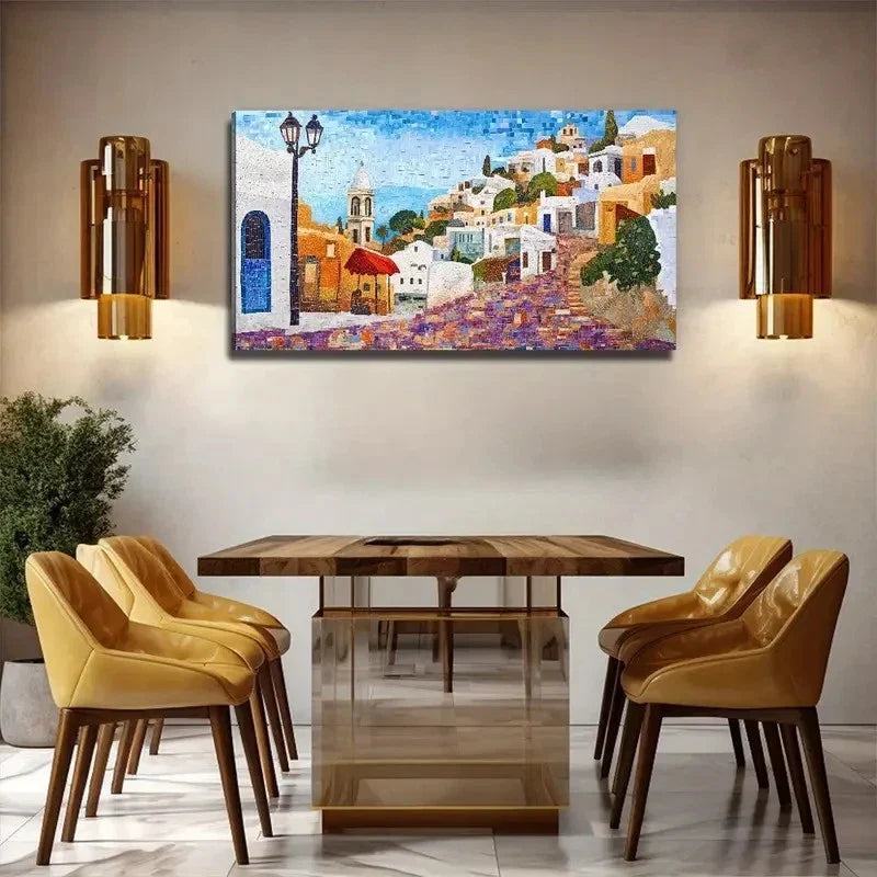 Island Landscape Perfect Wall Art Canvas Office Home Room Framed 80x45cm