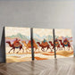 3pcs Camel Caravan Canvas  Wall Art Set Canvas Framed 40x60cm - High Quality Print 100% Australian Made Wall Canvas Ready to Hang