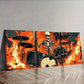 3pcs Skeletons play drums Wall Art Set Canvas Framed 40x60cm - High Quality Print 100% Australian Made Wall Canvas Ready to Hang