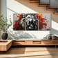3pcs Roaring Lion Metal Print Ready to Hang Art