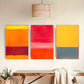 3pcs Creative Environments Colorful Art Poster Metal Print Ready to Hang Art